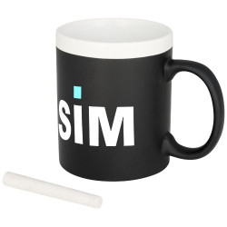 Taza de ceramica de 330 ml escritura tiza Chalk