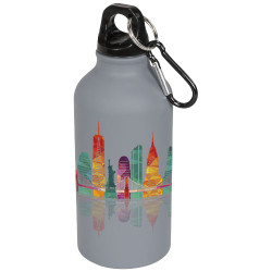 Botella con acabado mate y mosqueton de 400 ml Oregon