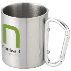 Taza isotermica de 200 ml con mosqueton Alps
