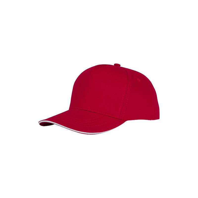 Gorra de 5 paneles con ribete Ceto