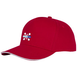 Gorra de 5 paneles con ribete Ceto