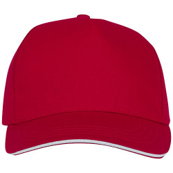 Gorra de 5 paneles con ribete Ceto