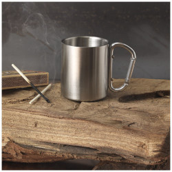 Taza isotermica de 200 ml con mosqueton Alps