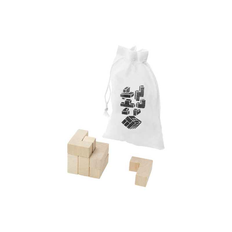 Juego de ingenio de madera en funda Solfee