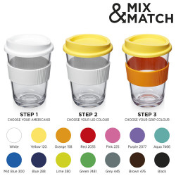 AmericanoR Vaso de 300 ml con agarradera Cortado