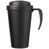 AmericanoR Taza de 350 ml con tapa antigoteo Grande