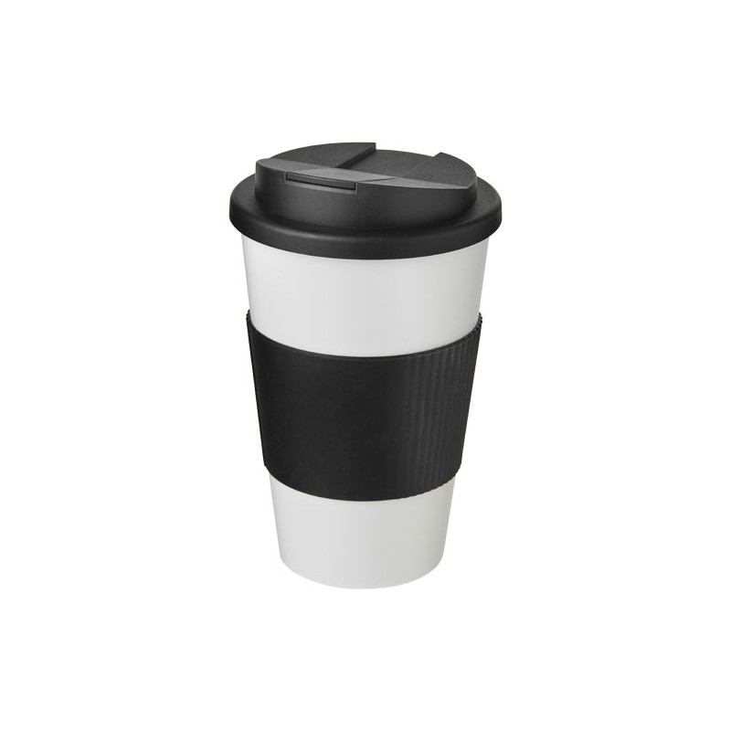AmericanoR vaso 350 ml con agarre y tapa antigoteo
