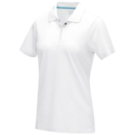 Polo organico de manga corta para mujer Graphite