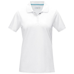 Polo organico de manga corta para mujer Graphite