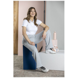 Polo organico de manga corta para mujer Graphite