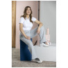 Polo organico de manga corta para mujer Graphite