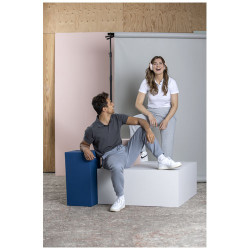 Polo organico de manga corta para mujer Graphite