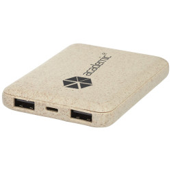 Bateria externa de 5000 mAh de paja de trigo Asama