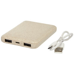 Bateria externa de 5000 mAh de paja de trigo Asama
