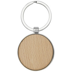 Llavero redondo de madera de haya Moreno