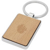 Llavero rectangular de madera de haya Mauro