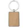 Llavero rectangular de madera de haya Mauro