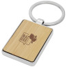 Llavero rectangular de bambu Neta