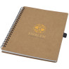 Libreta de tamano A5 de carton reciclado con espiral y papel de piedra Cobble