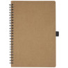 Libreta de tamano A5 de carton reciclado con espiral y papel de piedra Cobble