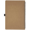 Libreta de tamano A5 de carton reciclado con espiral y papel de piedra Cobble