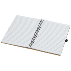 Libreta de tamano A5 de carton reciclado con espiral y papel de piedra Cobble