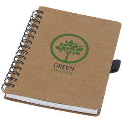 Libreta de tamano A6 de carton reciclado con espiral y papel de piedra Cobble
