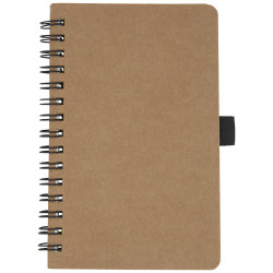 Libreta de tamano A6 de carton reciclado con espiral y papel de piedra Cobble