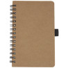 Libreta de tamano A6 de carton reciclado con espiral y papel de piedra Cobble