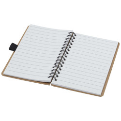 Libreta de tamano A6 de carton reciclado con espiral y papel de piedra Cobble