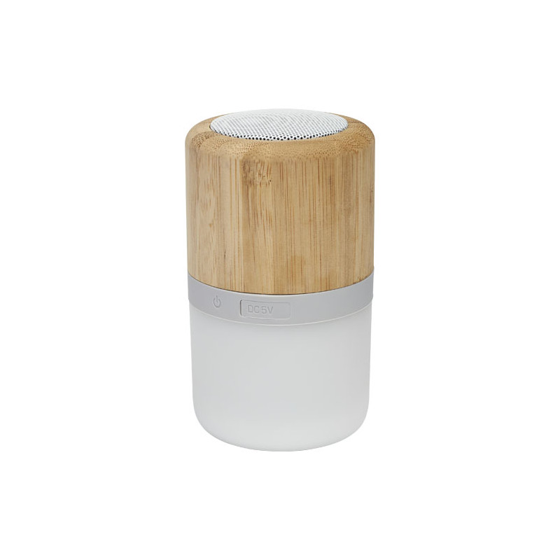 Altavoz de bambu con BluetoothR y luz Aurea