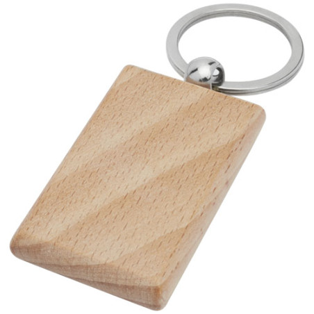 Llavero rectangular de madera de haya Gian