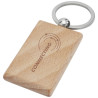 Llavero rectangular de madera de haya Gian