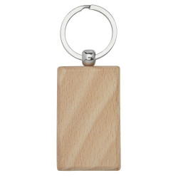 Llavero rectangular de madera de haya Gian