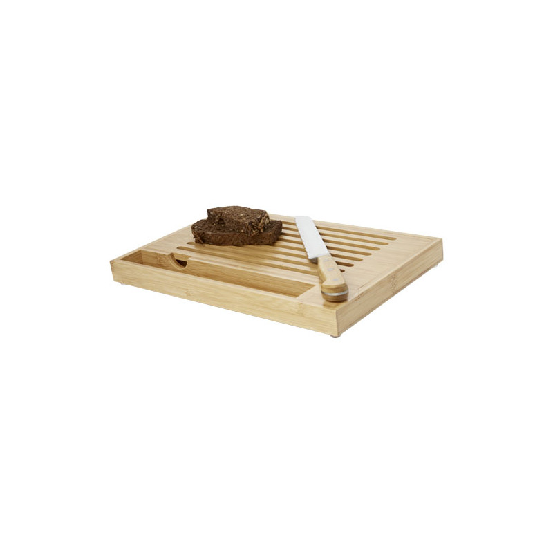 Tabla de cortar de bambu con cuchillo Pao