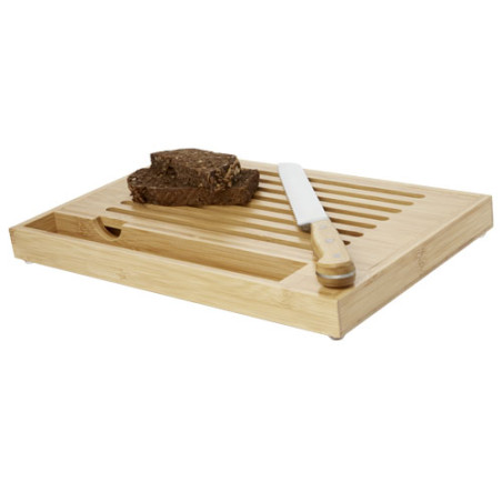 Tabla de cortar de bambu con cuchillo Pao
