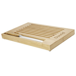 Tabla de cortar de bambu con cuchillo Pao