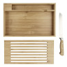 Tabla de cortar de bambu con cuchillo Pao