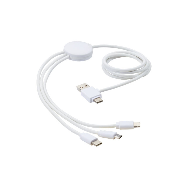 Cable de carga 5 en 1 con aditivo antibacteriano Pure