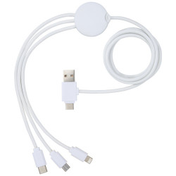 Cable de carga 5 en 1 con aditivo antibacteriano Pure
