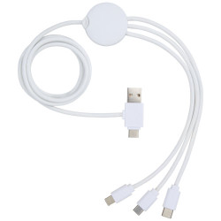 Cable de carga 5 en 1 con aditivo antibacteriano Pure