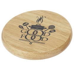 Posavasos de madera con abrebotellas Scoll