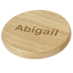 Posavasos de madera con abrebotellas Scoll
