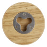 Posavasos de madera con abrebotellas Scoll