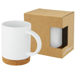 Taza de ceramica de 425 ml con base de corcho Neiva