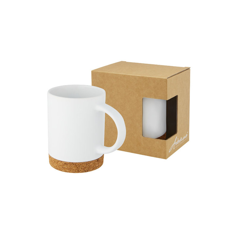 Taza de ceramica de 425 ml con base de corcho Neiva