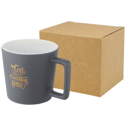 Taza de ceramica de 370 ml con acabado mate Cali