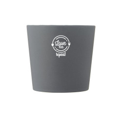 Taza de ceramica de 370 ml con acabado mate Cali