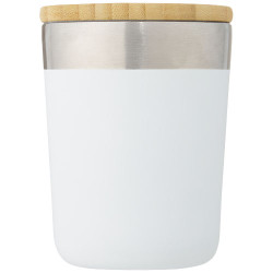 Vaso de 330 ml de acero inoxidable con aislamiento al vacio de cobre y tapa de bambu Lagan