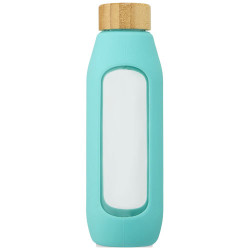 Botella de vidrio borosilicato con agarre de silicona de 600 ml Tidan